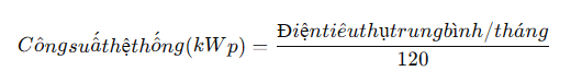 Công thức tham khảo
